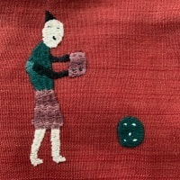 ナガ族赤刺繍布